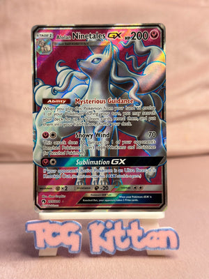 MINT+ Alolan Ninetales Gx 205/214 Card 'A' Sun & Moon Lost Thunder TCGKITTEN