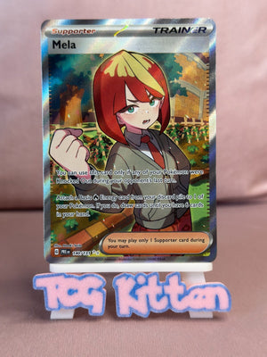 Mela 140/131 - Prismatic Evolutions Full Art Ultra Rare Trainer TCGKITTEN