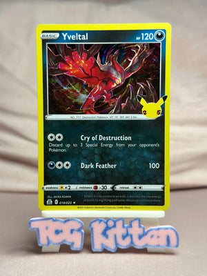 Yveltal - 019/025 Holo Rare Celebrations NM Pokémon TCGKITTEN