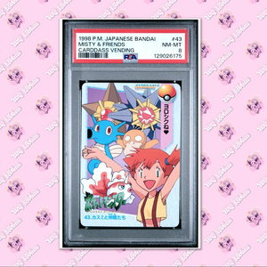 PSA 8 Misty & Her Friends 43 Pocket Monsters Anime Collection Carddass TCGKITTEN