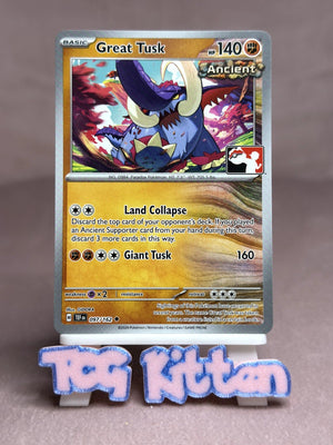 Great Tusk - 097/162 Uncommon Prize Pack Series Cards NM Pokémon TCGKITTEN