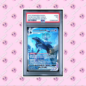 PSA 1 Shadow Rider Calyrex VMAX 205/198 Chilling Reign *POP 1* TCGKITTEN