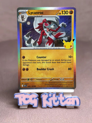 Lycanroc - 085/128 Common Holo ME: 30th Celebration NM Pokémon TCGKITTEN