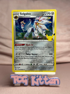 Solgaleo - 021/025 Holo Rare Celebrations NM Pokémon TCGKITTEN