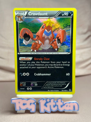 Crawdaunt - 92/160 Holo Rare XY - Primal Clash MP Pokémon TCGKITTEN