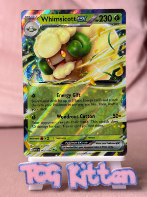 Whimsicott ex 005/086 White Flare Double Rare TCGKITTEN