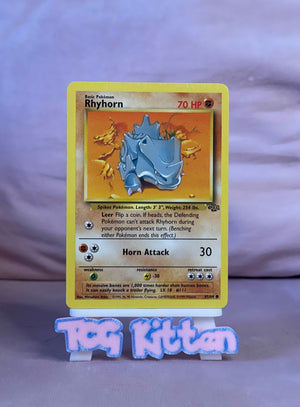 Rhyhorn - 61/64 - Common - Jungle Set - Pokemon Card - LP/MP - TCGKITTEN