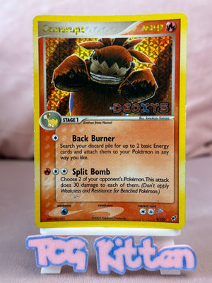 Camerupt EX 4/107 Reverse Holo Rare Stamped Deoxys Pokemon TCGKITTEN