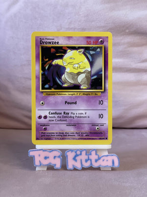 Drowzee 49/102 Base Set - Common - Pokemon TCG - WOTC - LP/MP - TCGKITTEN