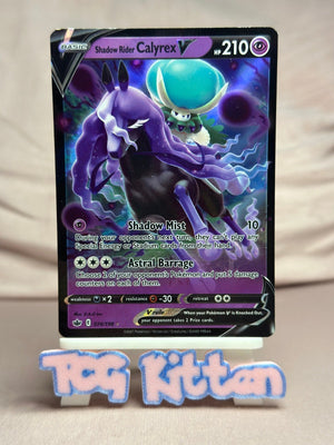 Shadow Rider Calyrex V - 074/198 Rare Holo Chilling Reign MP Pokémon TCGKITTEN