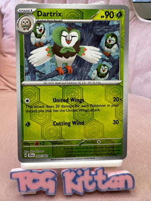 Dartrix 004/064 Reverse Holo Shrouded Fable SFA Pokemon Card NM TCGKITTEN