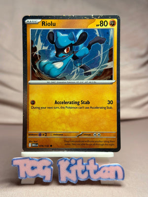 Riolu - 076/132 Cosmos Holo ME01: Mega Evolution NM Pokémon TCGKITTEN
