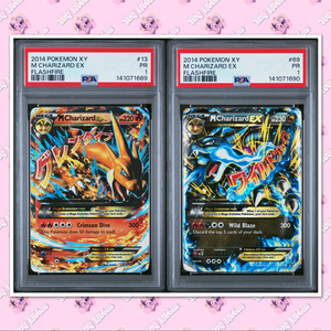 *SEQ SET* PSA 1 M Charizard EX 13/106 69/106 XY Flashfire TCGKITTEN