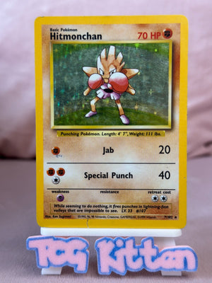 Hitmonchan - Base Set - 7/102 - Holo Unlimited - Pokémon - Rare - TCGKITTEN