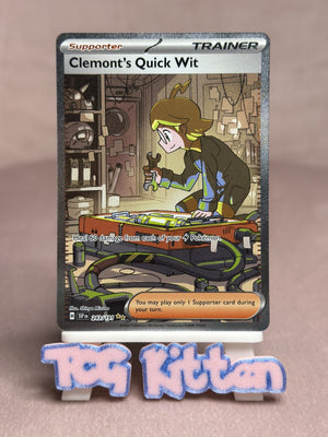 Clemont's Quick Wit - 243/191 - SIR - Surging Sparks - Pokemon NM - TCGKITTEN