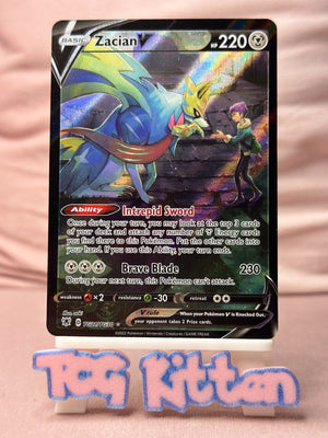 Zacian V TG21/TG30 Card 'B' Astral Radiance Trainer Gallery TCGKITTEN