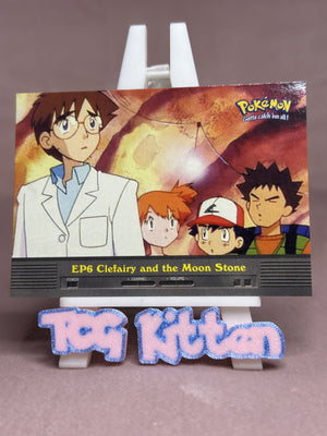 Clefairy and the Moon Stone - EP6 - Blue Logo - Pokémon Topps Series 2 TCGKITTEN