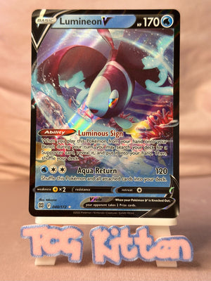 Lumineon V - 040/172 - Ultra Rare - Brilliant Stars - Pokemon Card - TCGKITTEN