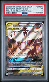 Load image into Gallery viewer, PSA 1 Espeon &amp; Deoxys GX SM240 Promo Tag Team 2020 *POP 27* TCGKITTEN